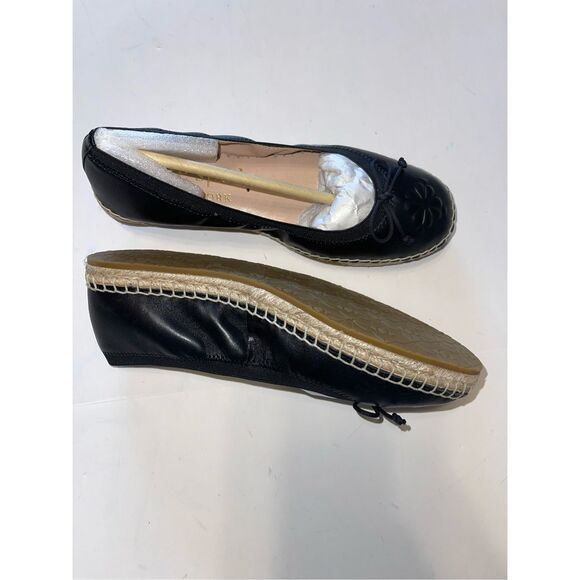 KATE SPADE NEW YORK Black Top Line Clubhouse Slip On Espadrille 5 New - Picture 4 of 9